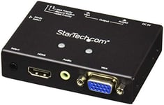 StarTech.com Switch 2x1 VGA et HDMI vers VGA avec convertisseur HDMI vers VGA et commutation prioritaire - 1080p (VS221HD2VGA)