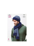 King Cole Fashion Aran Accessories Knitting Pattern, 5860