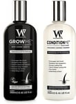 Hair Growth Shampoo & Conditioner by Watermans Biotin Argan Oil Allantoin 250ml