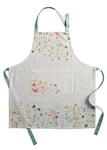 Maison d' Hermine Colmar Tablier de cuisine, en 1 pièce, 100% coton, avec col réglable et poche centrale cachée, longues cravates, unisexe, pour la cuisine, idéal au printemps et en été (70cm x 85cm)