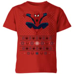 T-Shirt de Noël Homme Marvel Avengers Spider-Man - Man Kids Christmas - 9-10 ans