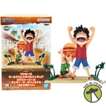 One Piece World Collectable Figure Log Stories Luffy & Nami Bandai