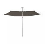 Infina parasoll, round 300 cm - Alu Taupe