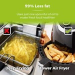 Tower Air Fryer 4 Litre Manual Black