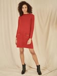 Yumi Knit Tunic Dress, Burnt Orange