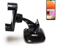 Car holder windshield dashboard for Samsung Galaxy A32 Smartphone mount bracket