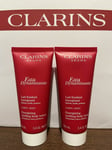 Brand New Clarins Eau Dynamisante Energizing Melting Body Lotion 200ml (2x100ml)