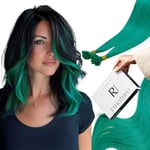 RUNATURE Teal Extension Keratine Cheveux Naturel Long Extension a Chaud Vrai Cheveux Humain Extension Keratine Cheveux Lisse 22 Pouces/55cm 25 Mèches/25g