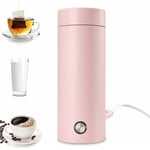 Mini Bouilloire Electrique de Voyage, 400 ml Petite Bouilloire Electrique en Acier Inoxydable, 3 en 1 Tasse Chauffante Electrique, Ebullition Rapide