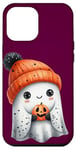 Coque pour iPhone 12 Pro Max Ghost Halloween Spooky Boo Automne Halloween Fantôme mignon