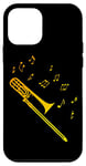 Coque pour iPhone 12 mini Trombone Simple pour Tromboniste Basse dans Brass Band