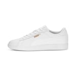 PUMA Homme Smash 3.0 L Shoes, Puma White Puma White Puma Gold, 44.5 EU