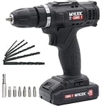 MYLEK MYW09 18V Cordless Drill Electric Screwdriver Set with Lithium Ion Battery