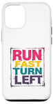 iPhone 12/12 Pro Run Fast Turn Left - Funny Track Runner Motivational Fitness Case