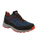 Regatta Mens Samaris Lite Walking Shoes (Moonlight Denim/Orange) - Navy/Blue - Size UK 7