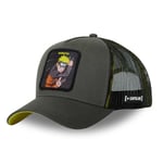 Casquette Homme & Femme Naruto Shippuden, Casquette Trucker Naruto Uzumaki, Ajustable et Authentique, Gris, Noir, Jaune, Taille TU