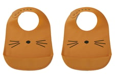 Liewood haklapp silikon Tilda 2-pack, cat mustard