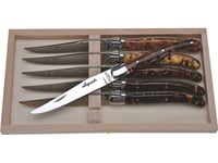 Laguiole Tradition Jean Dubost Laguiole 6 Pcs. Steak Knife Set, Acrylic