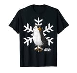 Star Wars The Last Jedi Porg And Snowflakes Poster T-Shirt