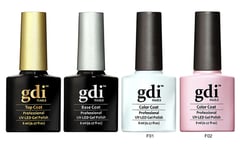 GDi Nails French Manicure Set UV LED Soak Off Gel Nail Polish Varnish - UK