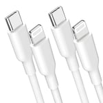 NÖRDIC Non MFI Lightning til USB C-kabel for Iphone, Ipad og Ipod hvit 50cm