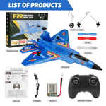 RC Plane F22 raptor Helikopteri Kaukosäädin lentokone 2.4G Lentokone Kaukosäädin EPP Vaahtokone Lasten lelut