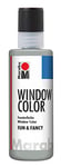 Marabu 4060004182 Window Color Peinture pour fenêtre Argenté 80 ml - version allemande