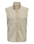 Onpfly Hn Button Teddy Waistcoat Cream Only Play