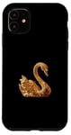 Coque pour iPhone 11 Cygne doré