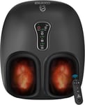 Shiatsu Foot Massager with Remote, Deep Kneading, Heat & Vibration, Relief Up to