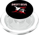 Équipement de plongée sous-marine - Drapeau de plongée Shark Drift pour la plongée sous-marine PopSockets PopGrip pour MagSafe