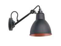 104 Vegglampe Svart/Kobber - Lampe Gras