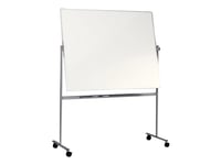 Whiteboard Esselte Mobil Golvmodell 1200 X 2000 Mm - Emalj - Magnetisk - Dubbelsidig - Vändbar - Med Pennhylla