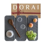 Dorai Home Dish Pad – Collapsible Kitchen Dish Drying Mat – Wrapped in Silicone Webbing to Protect Dishes – Dries Instantly – Modern and Stylish – Minimal Design to Match Any Countertop – Slate