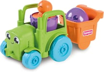 Toomies E73219C Tomy Hide and Squeak 2 in 1 Transforming Tractor, Push-Along Egg