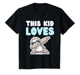 Youth This Kid Loves Sloths Fun Novelty Kids Funny Zoo Animals T-Shirt