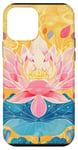 Coque pour iPhone 12 mini Jaune Pop Art Imprimé Animal Fleur Lotus Éléments Célestes