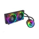 Akasa SOHO AIO 240 Dusk Edition Dual Radiator Liquid CPU Cooler ARGB Black