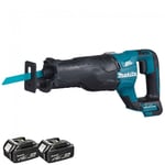 Makita DJR187Z 18V Brushless Reciprocating Sabre Saw With 2 x 5.0Ah Batteries