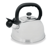 La Cafetiere 1.6 Litre Whistling Kettle Silver - Stove Range Cooker Hob Top New