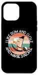 Coque pour iPhone 15 Pro Max J'AIME LE RHUM LE GOLF ET PEUT-ÊTRE 3 PERSONNES Green GOLF