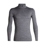 Icebreaker Icebreaker M Merino 200 Oasis Ls Half Zip - Gritstone Hthr - Herr - S- Naturkompaniet