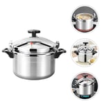 Aluminium Pressure Cooker Quick with Lid Latch Indicator Explosion Proof 7L