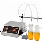 VEVOR Machine de Remplissage de Liquide Automatique Capacité 5 à 650 mL Remplisseuse de Bouteilles à Commande Numérique Pompe Péristaltique pour Lait, Eau, Vin, Boissons, Sauce de Soja, Double Buse