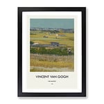 The Harvest By Vincent Van Gogh Exhibition Museum Painting Framed Wall Art Print, Ready to Hang Picture for Living Room Bedroom Home Office Décor, Black A3 (34 x 46 cm)