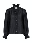 Brielle Glitter Blouse - Black