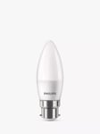 Philips 5W B22 LED Candle Bulb, Warm White