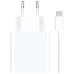 Xiaomi 120W Combo reseladdare med USB-C-Kabel - Vit