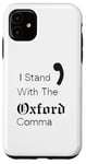 iPhone 11 Oxford Comma Funny English Grammar Case