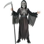 Grim Reaper Skjelett Kostyme 5-6 år (110-120cm)